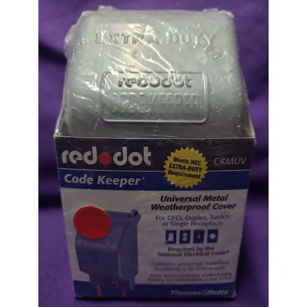 Red Dot CKMUV 3-1/4" D 1-Gang, (1) GFCI, Weatherproof While-In-Use Cover, 1 pc